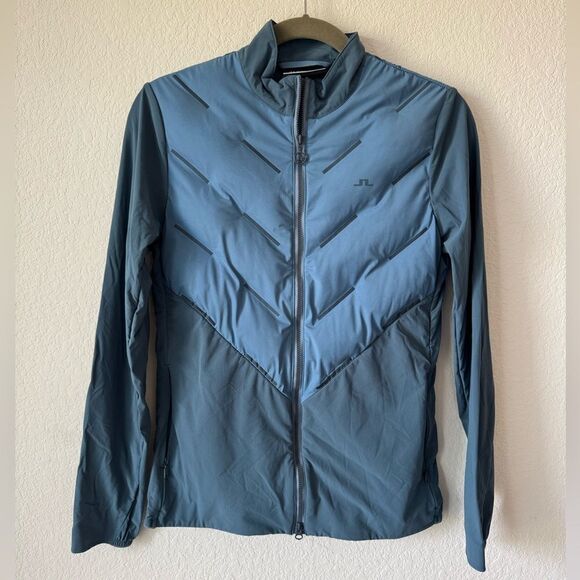 J.Lindeberg Women’s Shield Hybrid Golf Jacket Sz XS Blue PrimaLoft Windproof EUC - Picture 2 of 11